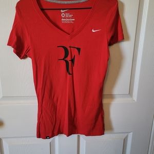 Nike Red Roger Federer tshirt